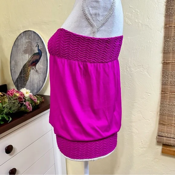 Choice Fuchsia Strapless Tube Top - Picture 2 of 5